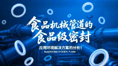 食品級密封墊圈（EPDM墊片）產(chǎn)品案例 ? 食品機械管道中食品級密封的應(yīng)用環(huán)境解決方案的分析！