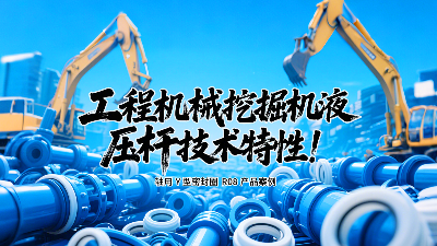 軸用Y型密封圈R08產(chǎn)品案例丨工程機械挖掘機液壓桿技術(shù)特性！