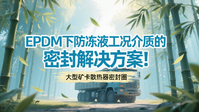 大型礦卡散熱器密封圈 ? EPDM下防凍液工況介質(zhì)的密封解決方案！