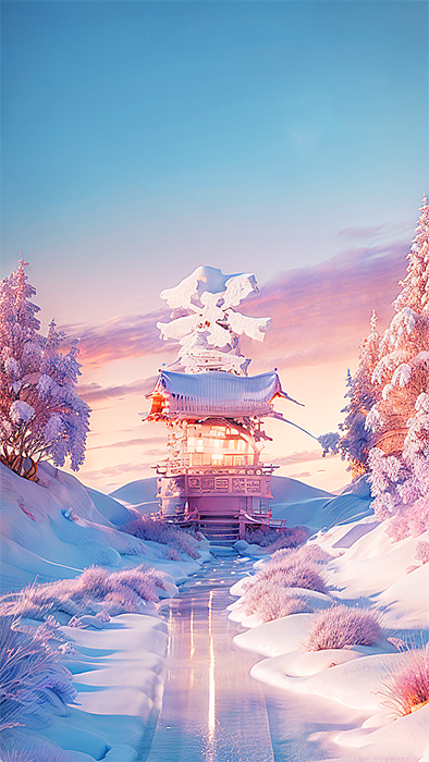 1-2023年東奄冬至節(jié)氣海報(bào)