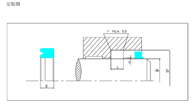 雙唇<i style='color:red'>u形圈</i>密封件