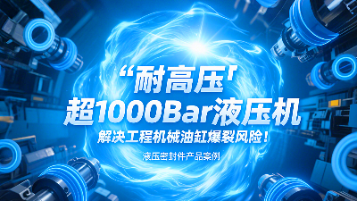 耐高壓?：超1000Bar液壓密封圈，解決工程機(jī)械油缸爆裂風(fēng)險(xiǎn)！