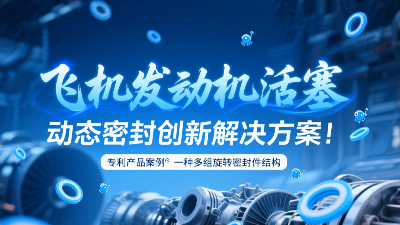 專(zhuān)利產(chǎn)品案例 ? 一種多組旋轉(zhuǎn)密封圈結(jié)構(gòu)：飛機(jī)發(fā)動(dòng)機(jī)活塞動(dòng)態(tài)密封創(chuàng)新解決方案！