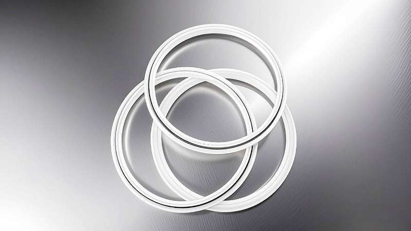 彈簧四氟密封環(huán) - 由四氟（聚四氟乙烯，PTFE） 橡膠制品，用液壓等設(shè)備中。