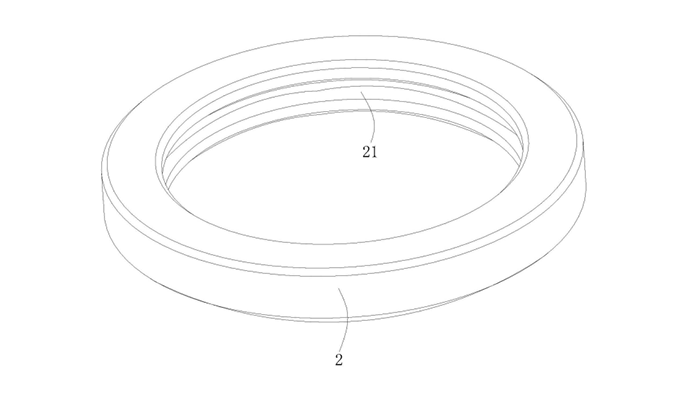 一種防脫落式組合密封墊圈新型的金屬外圈的剖視立體1