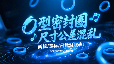 <i style='color:red'>o型密封圈</i>尺寸公差混亂？國標/美標/日標對照表！