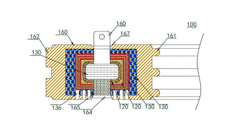 專利產品案例 ? 一種具有導電效果的密封件結構圖