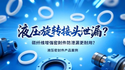 問題點?：液壓旋轉(zhuǎn)接頭泄漏？碳纖維增強密封圈防泄漏更耐用？