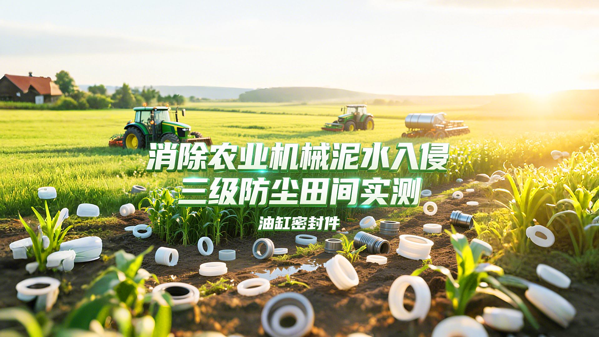 消除農(nóng)業(yè)機(jī)械泥水入侵！三級(jí)防塵<i style='color:red'>油缸密封件</i>田間實(shí)測(cè)通過(guò)