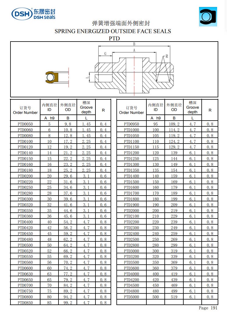 彈簧增強(qiáng)端面外側(cè)密封